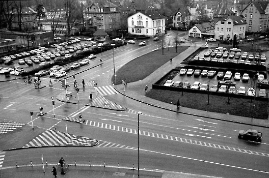19780110 Neues Rathaus Parkplatz