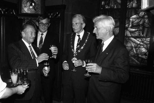 19850826 BP Weizsäcker, Vieten, OB Rinck, Donder