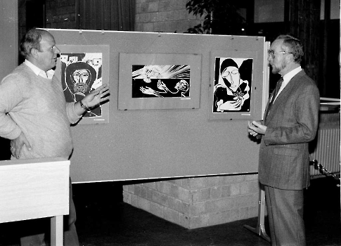 19851011 Ausstellung LKH Holzschnitte P. Reding