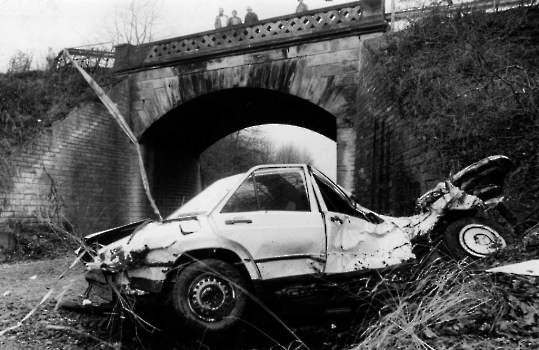 19851219 Unfall B3 Groß Ellershausen 1