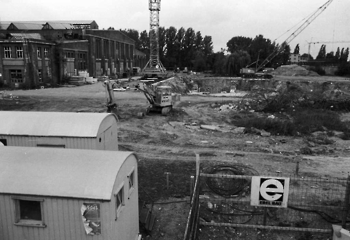 19870916 Baugrube für Arbeitsamt neben Lokhalle