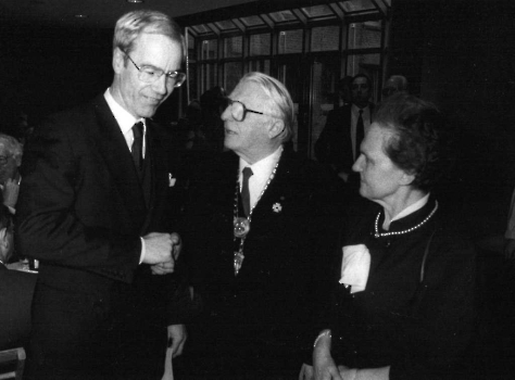 19891205 Landtagspräsident Blanke, Ehepaar Döring