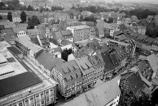19900826 Göttingen von oben, Johannisstr