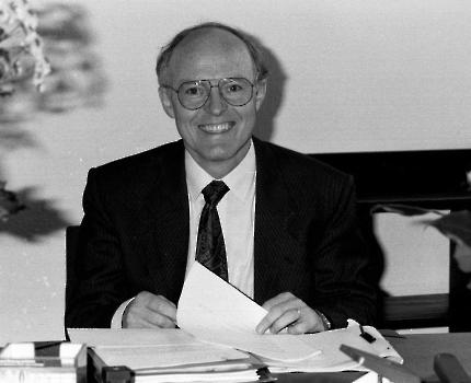 19900927 Elmar Mittler, Chef Uni-Bibliothek