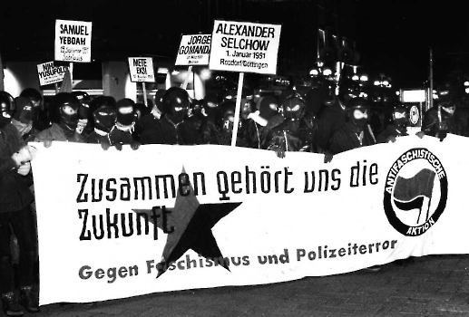19910103 Demo Polizeiterror Selchow