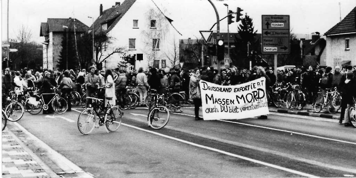 19910125 Fahrrad Demo gegen USA
