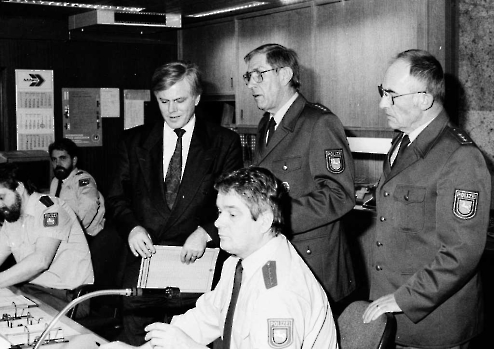 19910323 Polizei Minister Glogowski, Will,Knoke