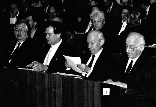 19910325 ZENS Eröffnung Uni, Prof. Eigen, Levi