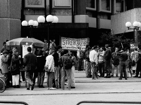 19920504 Streik, Stadtverwaltung