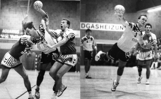 19930213 Göttingen 05 Handball,Keil (l),Hempfing (r)