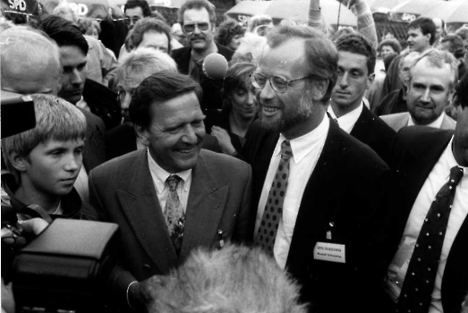 19930810 SPD Gleichen Schröder, Scharping 1