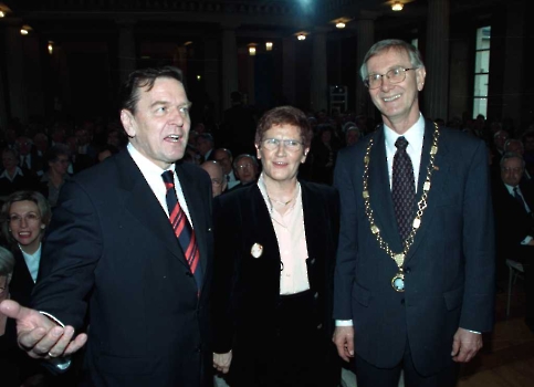 19980227 Max Planck Gesellschaft 50 Jahre, Hubert Markl,Schröder,Süssmuth