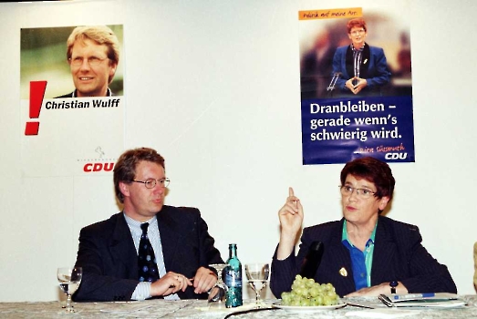 19980926 Wahl 98 Wulff, Süssmuth (CDU) 1