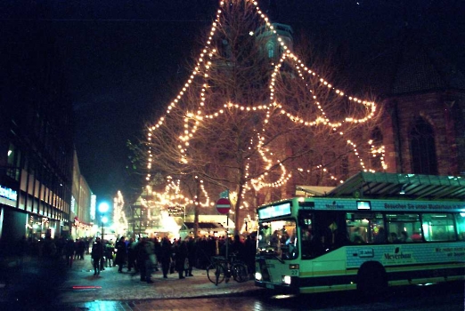 19981202 Weihnachtsbeleuchtung Göttingen 2